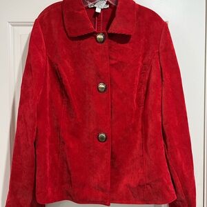 Requirements Red Corduroy Blazer